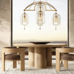 Ensemble Table à Manger et Chaises en Bois - Style Scandinave Moderne