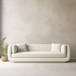 canapé en lin de luxe de haute qualité moderne