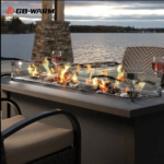 Foyer à Gaz Table de Chauffe-Terrasse Extérieur