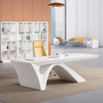 Bureau Moderne CEO Blanc de Luxe