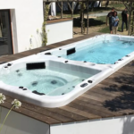 Piscine Sans Fin Hors Sol et Spa de Nage LOVIA - Modèle ZR7860