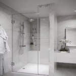 Porte de Douche Pivotante en Verre Trempé Seawin