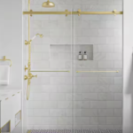 Porte de Douche Coulissante en Verre Trempé Seawin