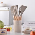 Ensemble de Cuillères et Spatules en Silicone - 14 Pièces