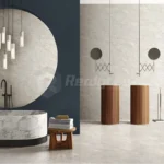 Carrelage Porcelaine Décoratif Italien Travertin, 600x1200mm, pour Salles d'Exposition