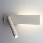 Applique Murale LED Aluminium Givré, Lampe de Lecture Moderne pour Chambre et Salon
