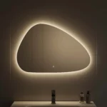 Miroir LED sans cadre – 3 couleurs, lumière dimmable et rétroéclairage intelligent